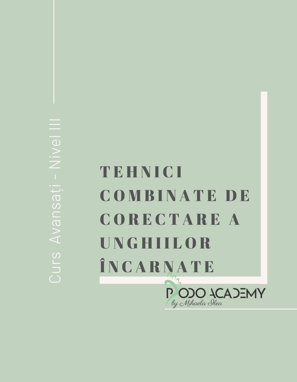 Curs TEHNICI COMBINATE DE CORECTARE A UNGHIILOR ÎNCARNATE – Nivel II